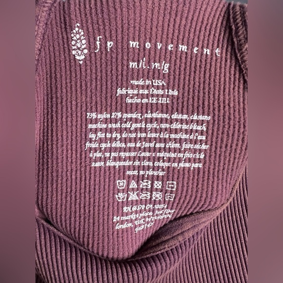 Free People Free People Movement Onesie in Woodrose size M/L - Picture 7 of 7